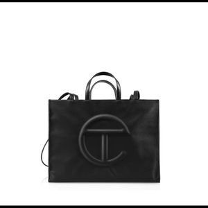 New Telfar Large Black Shopping Bag